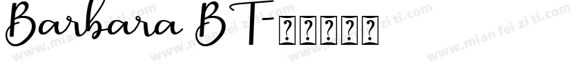 Barbara BT字体转换